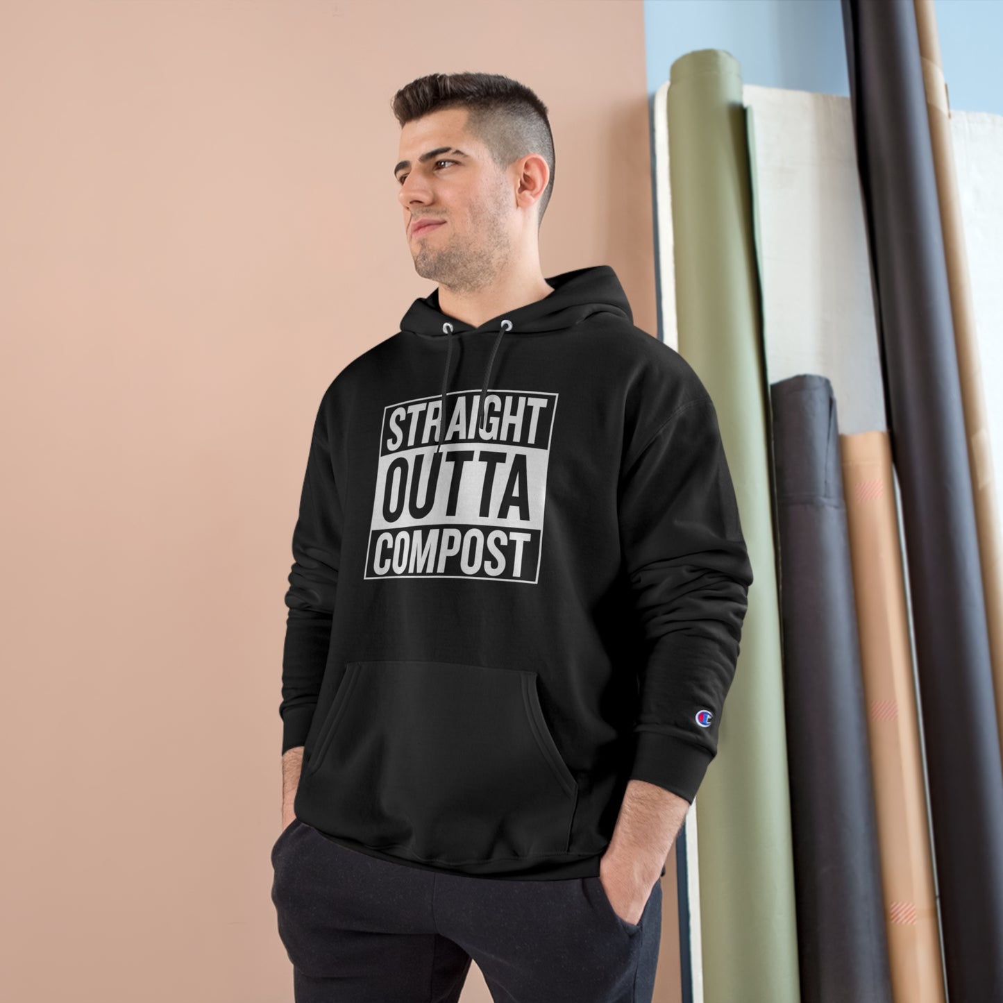 Straight Outta Compost Champion Hoodie