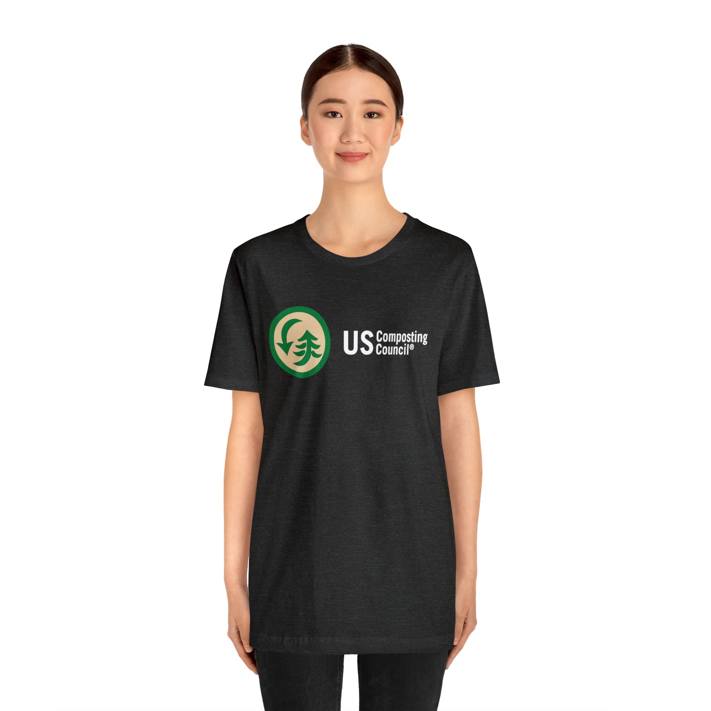 US Composting Council Large Logo - Short Sleeve Tee