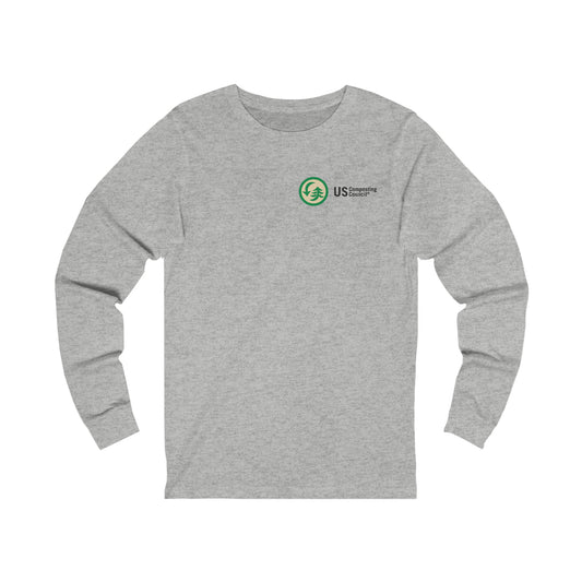 US Composting Council Long Sleeve  - Unisex Jersey Long Sleeve Tee