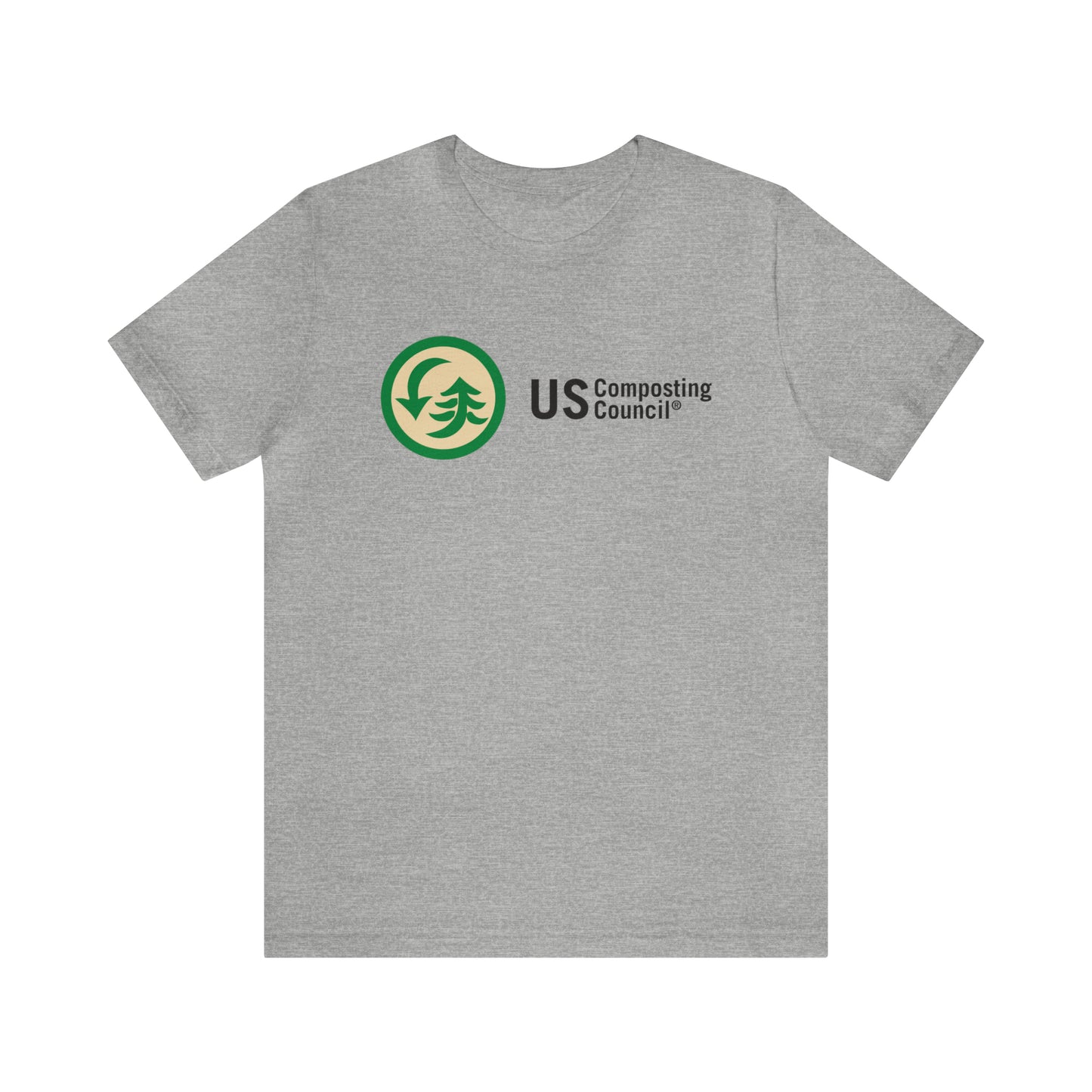 US Composting Council Large Logo - Short Sleeve Tee