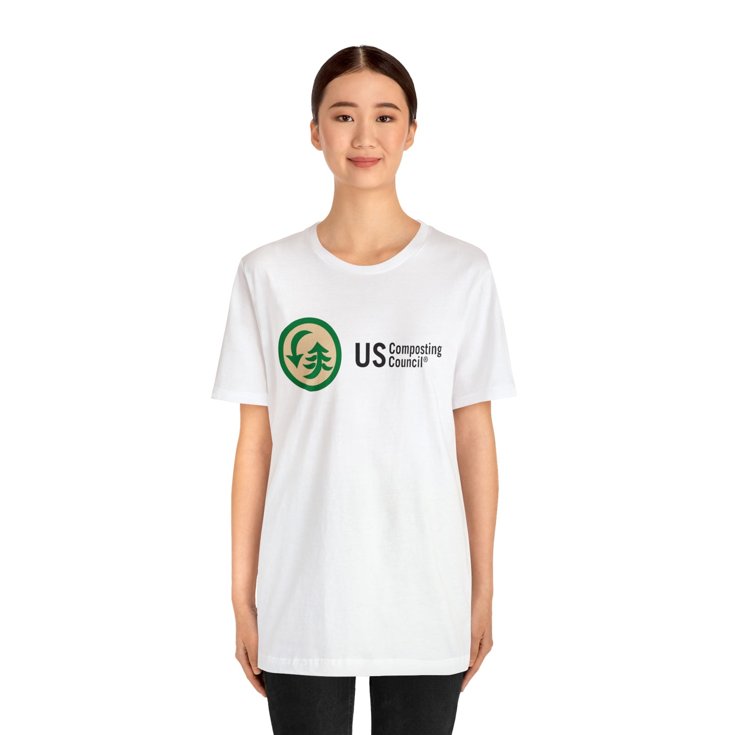 US Composting Council Large Logo - Short Sleeve Tee