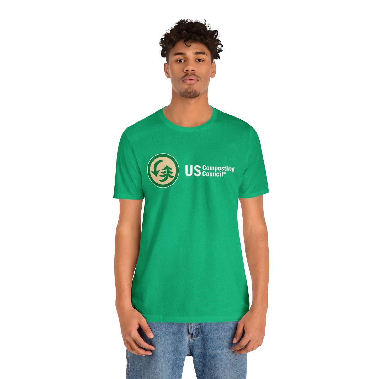 US Composting Council Large Logo - Short Sleeve Tee