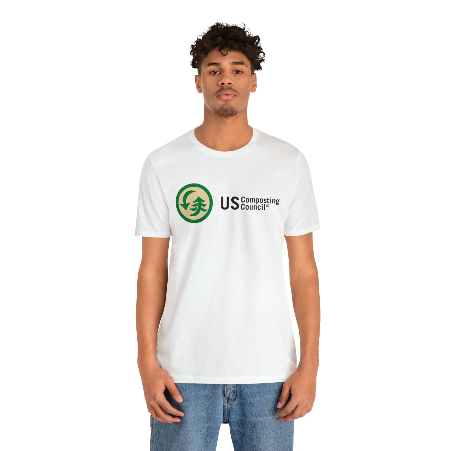 US Composting Council Large Logo - Short Sleeve Tee