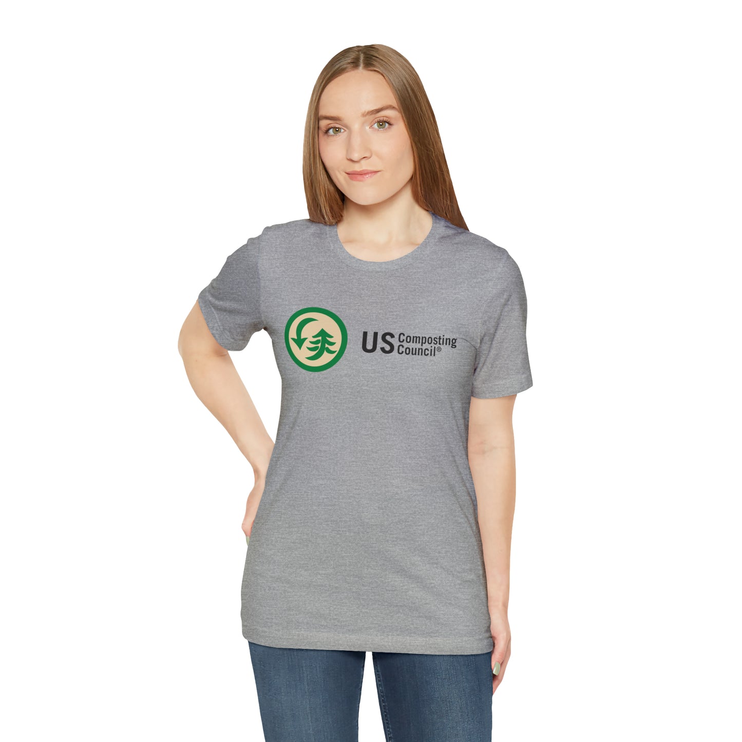 US Composting Council Large Logo - Short Sleeve Tee