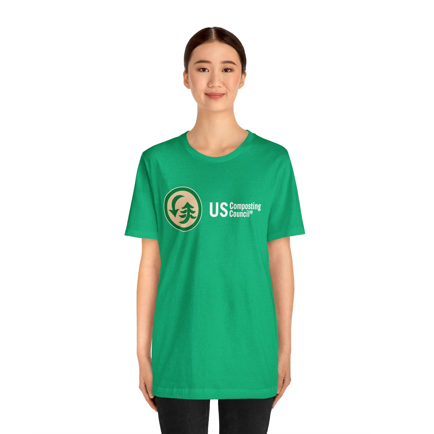 US Composting Council Large Logo - Short Sleeve Tee