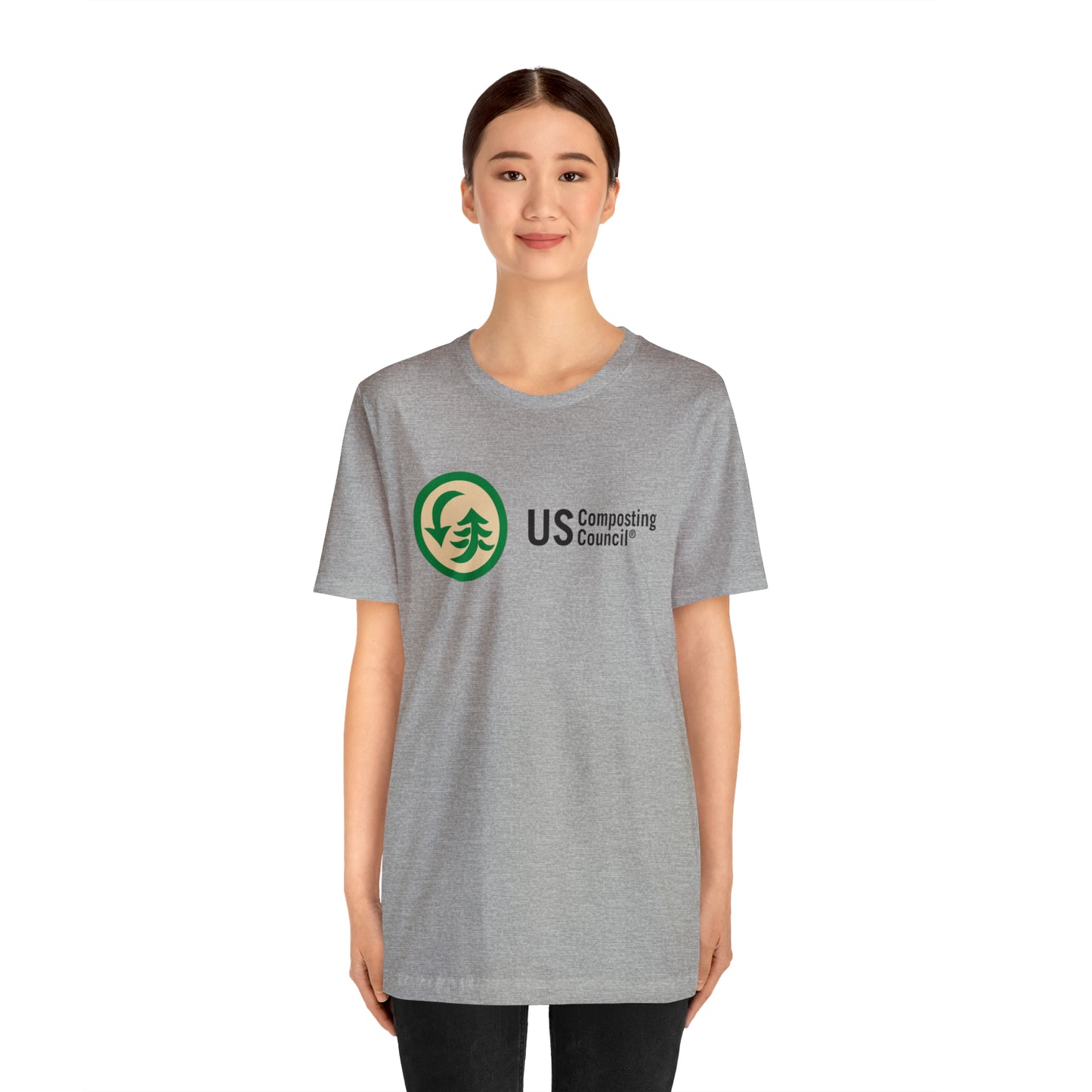 US Composting Council Large Logo - Short Sleeve Tee