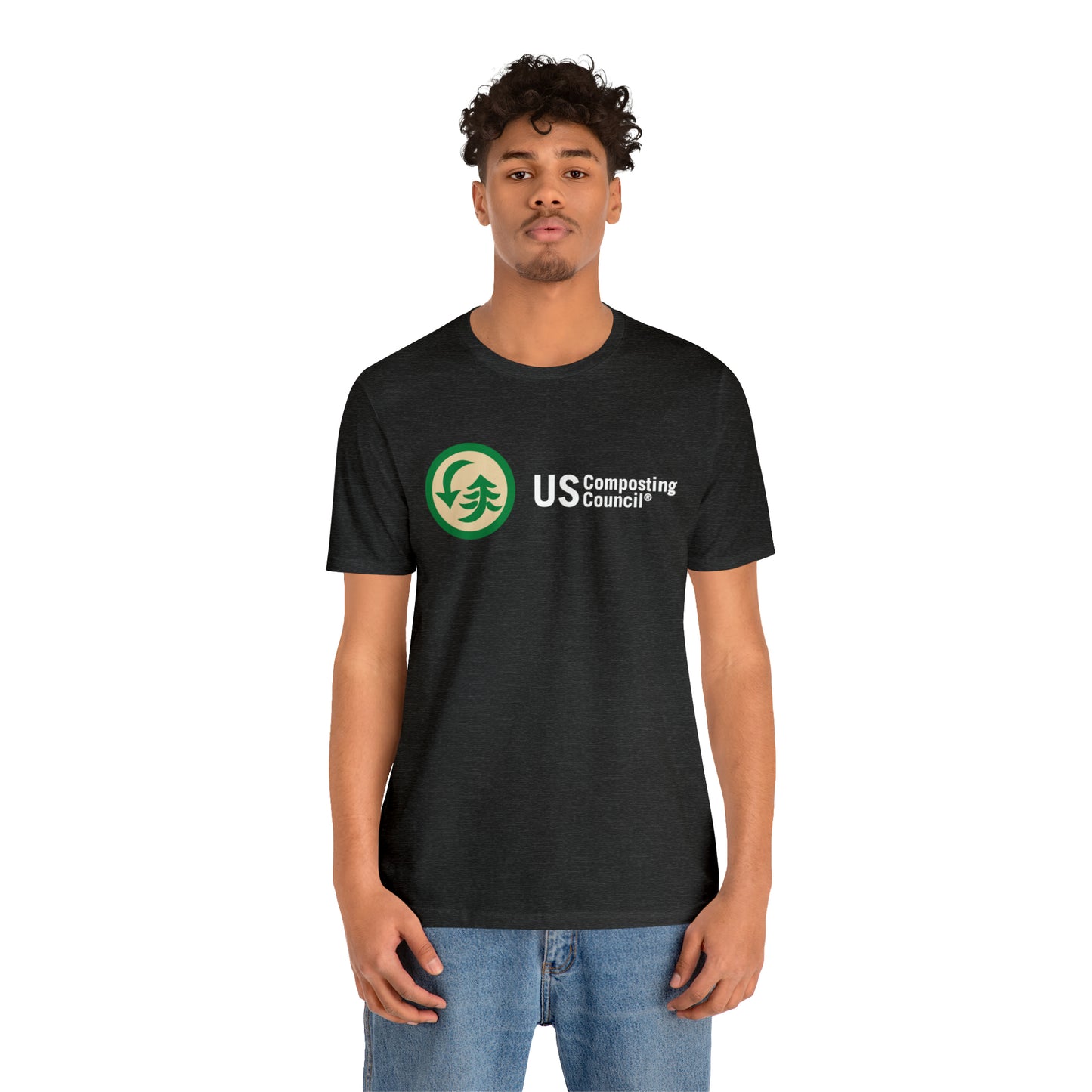 US Composting Council Large Logo - Short Sleeve Tee