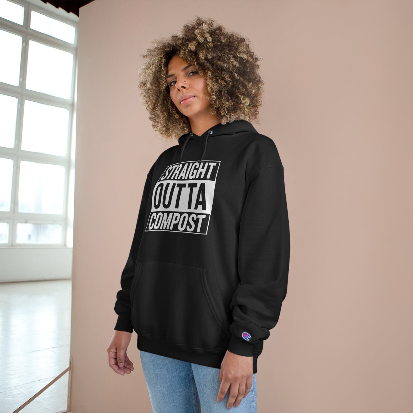 Straight Outta Compost Champion Hoodie