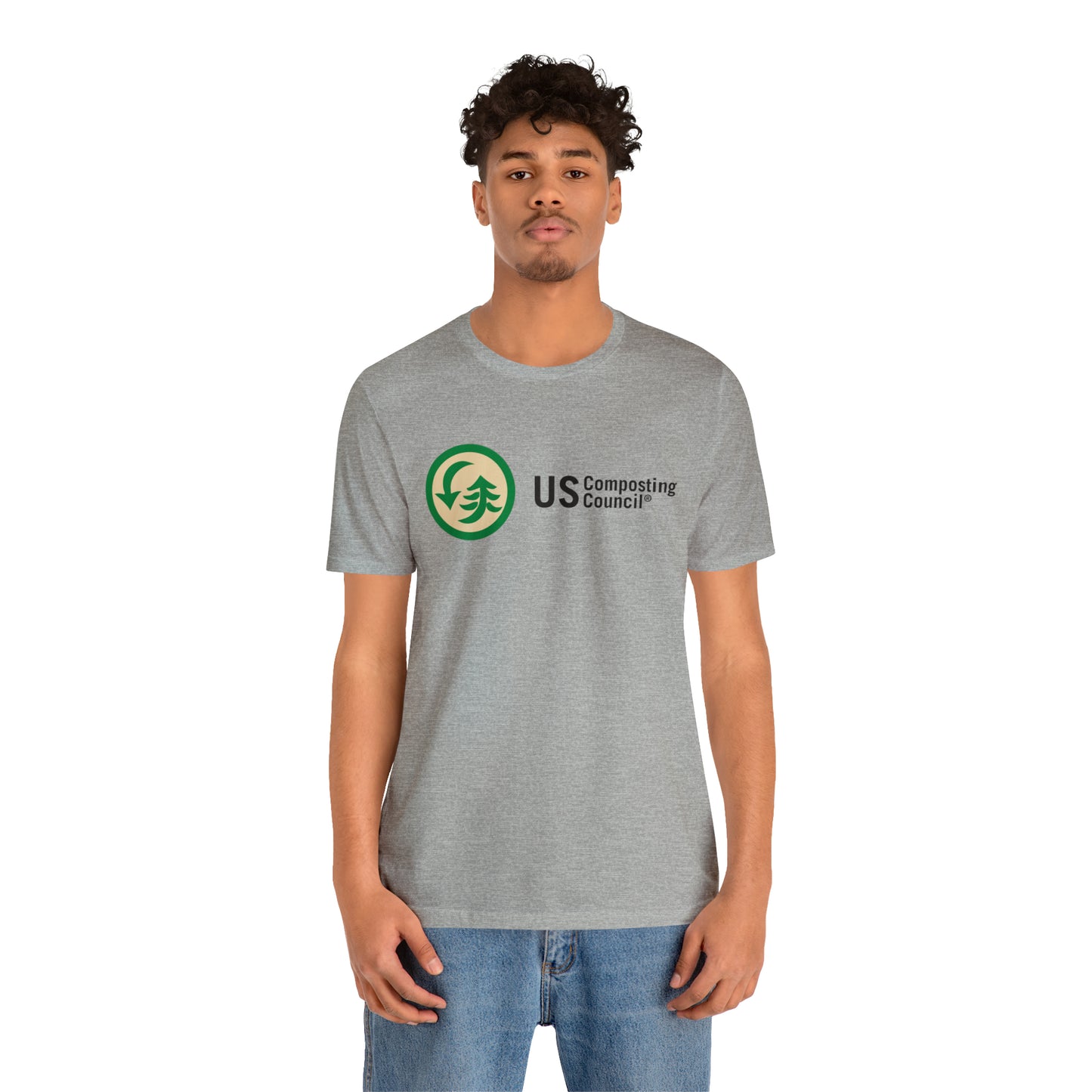 US Composting Council Large Logo - Short Sleeve Tee