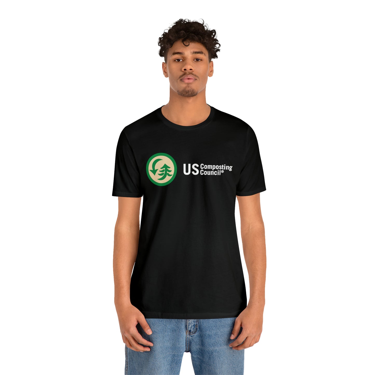 US Composting Council Large Logo - Short Sleeve Tee