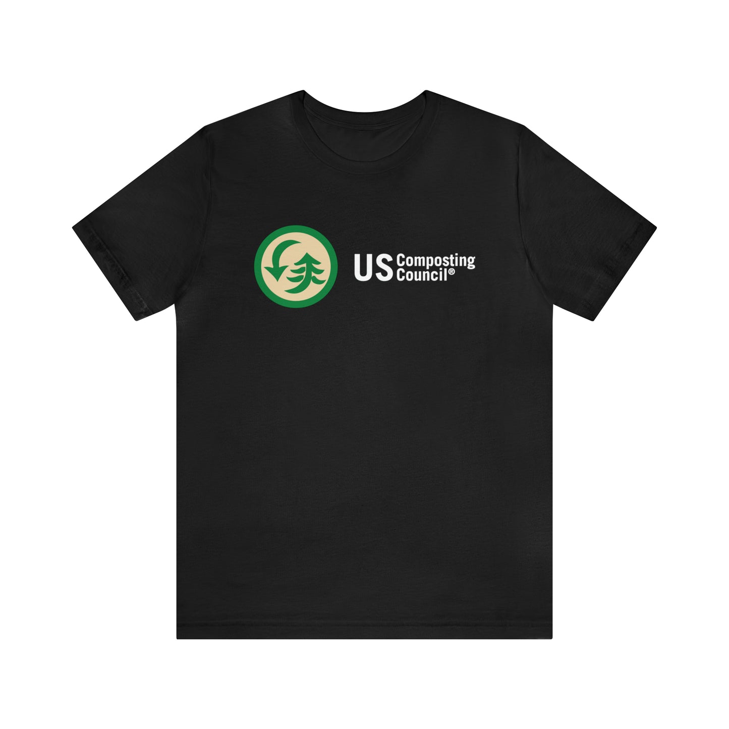 US Composting Council Large Logo - Short Sleeve Tee