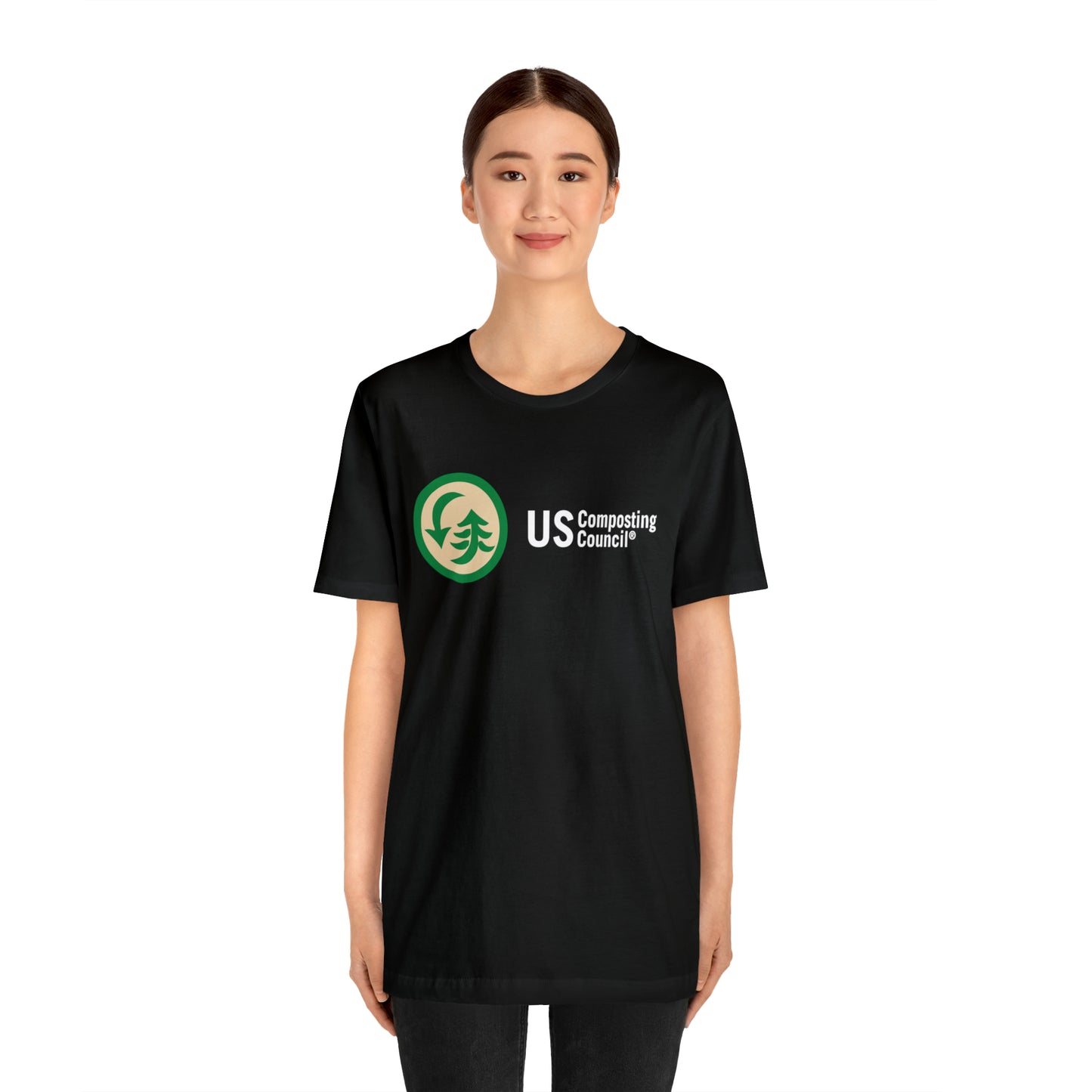 US Composting Council Large Logo - Short Sleeve Tee