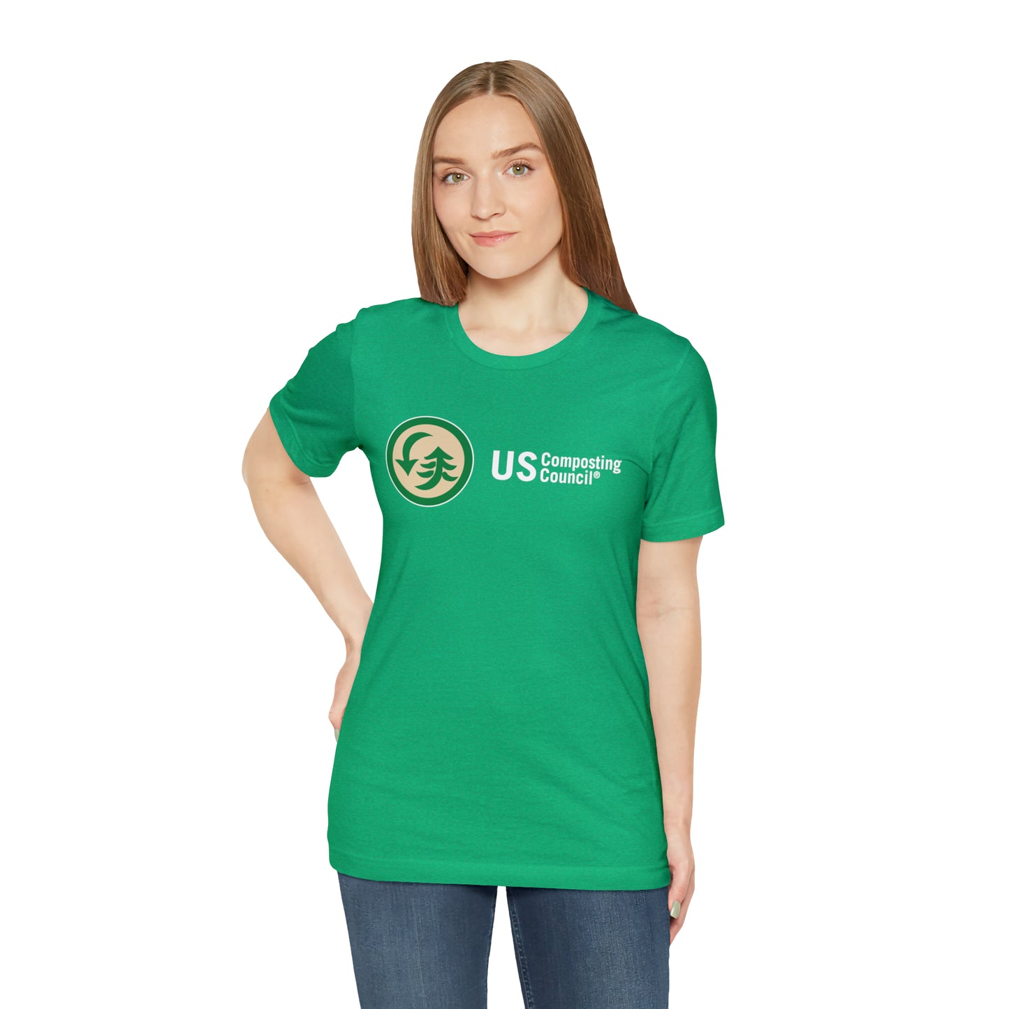 US Composting Council Large Logo - Short Sleeve Tee