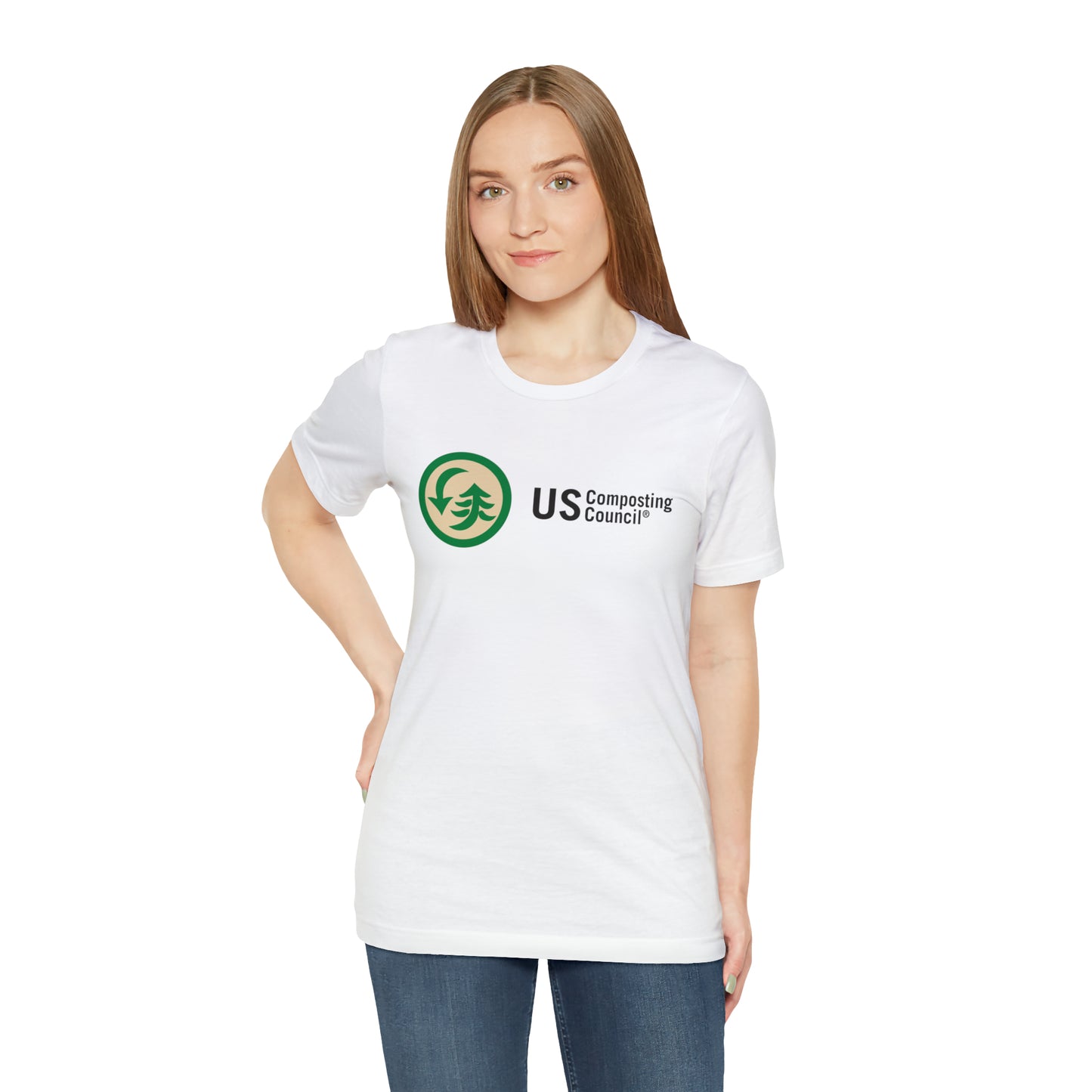 US Composting Council Large Logo - Short Sleeve Tee