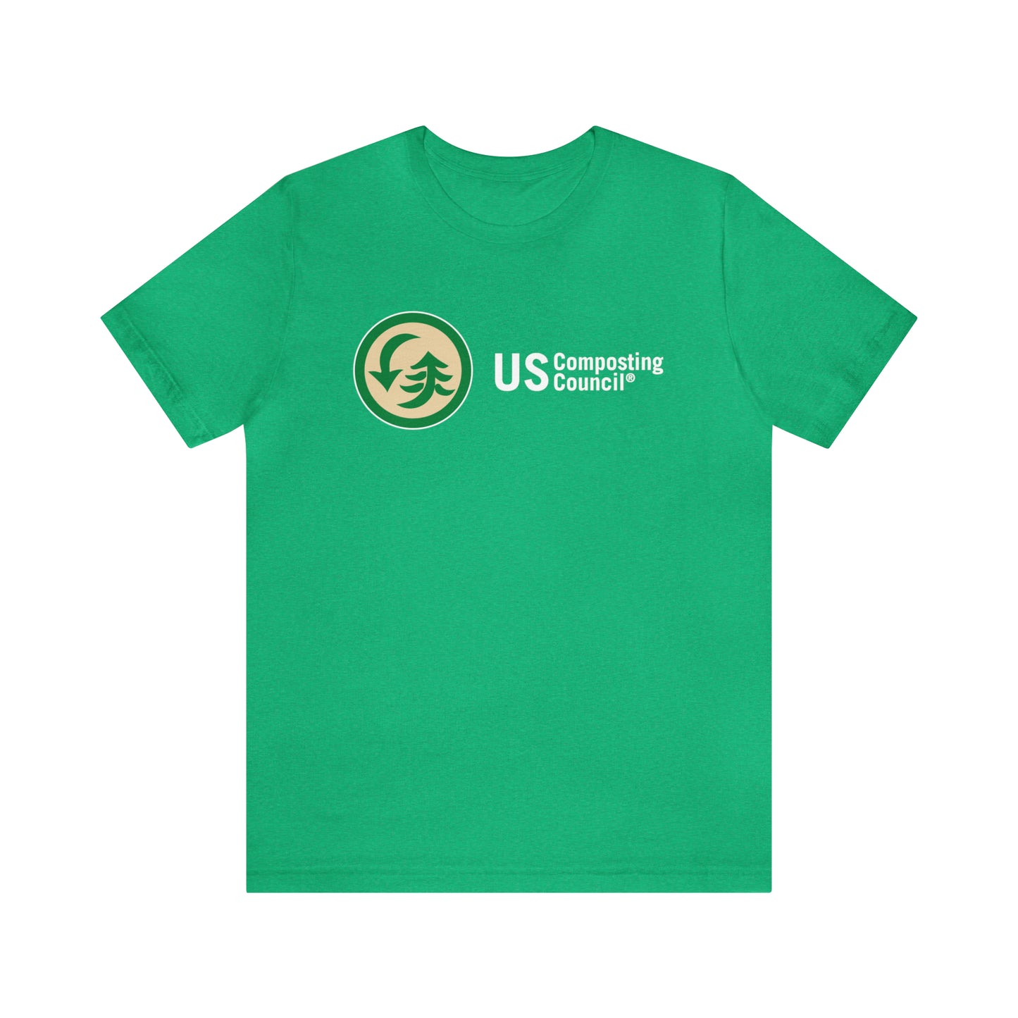 US Composting Council Large Logo - Short Sleeve Tee