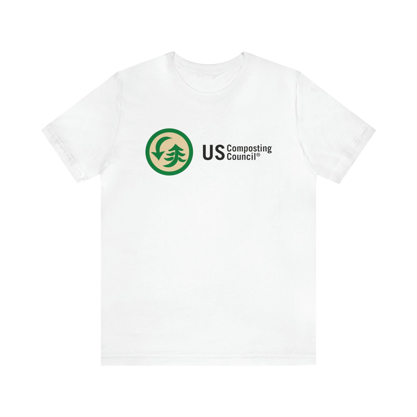 US Composting Council Large Logo - Short Sleeve Tee