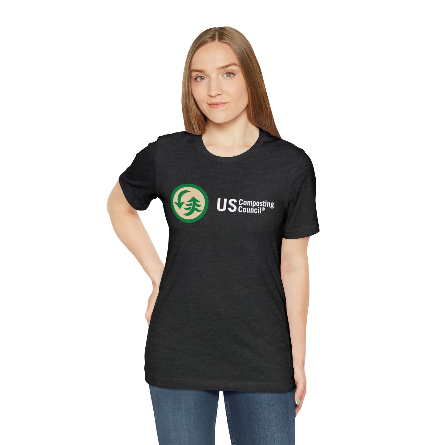 US Composting Council Large Logo - Short Sleeve Tee